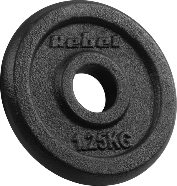 Набір дисків Rebel Active RBA-2126 гумові 4 x 1.25 кг (5901890106139) - зображення 2