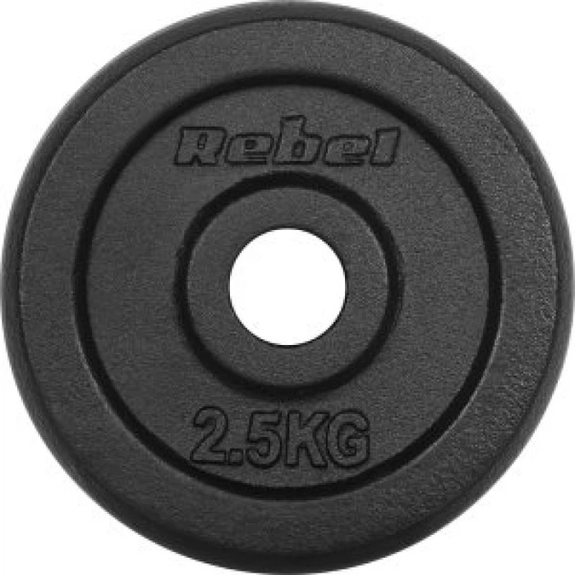 Набір дисків Rebel Active гумові 4 x 2.5 кг (5901890106146) - зображення 3