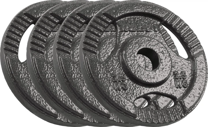 Набір дисків Rebel Active гумові 4 x 2.5 кг (5901890106207) - зображення 1
