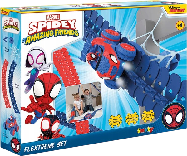 Tor samochodowy Smoby Spidey i Superprzyjaciele 440 cm (3032161809182) - obraz 1