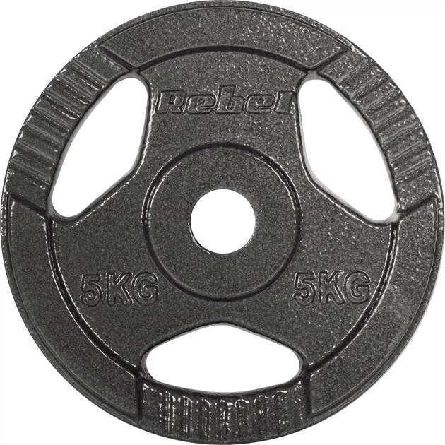 Zestaw talerzy Rebel Active gumowane 4 x 5 kg (5901890106214) - obraz 3