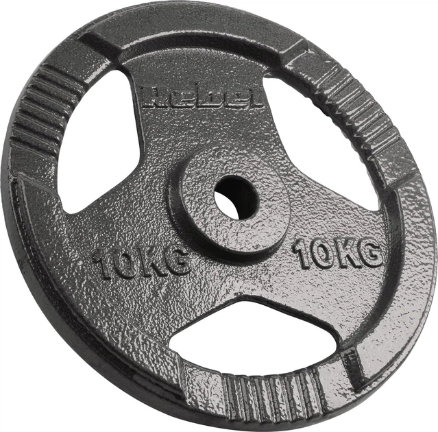 Zestaw talerzy Rebel Active RBA-2135 gumowane 2 x 10 kg (5901890106221) - obraz 2