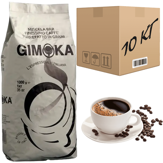 Кава GIMOKA GUSTO RICCO 1 кг (ящик 10кг) - Фото 1 Кава GIMOKA GUSTO RICCO 1 кг (ящик 10кг) - зображення 1