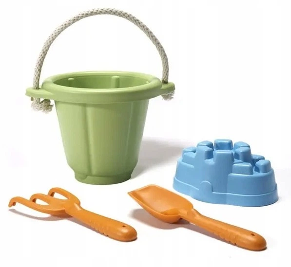 Набір для пляжу Green Toys у відеречку 4 шт Зелений SND01R (0793573454270) - зображення 1