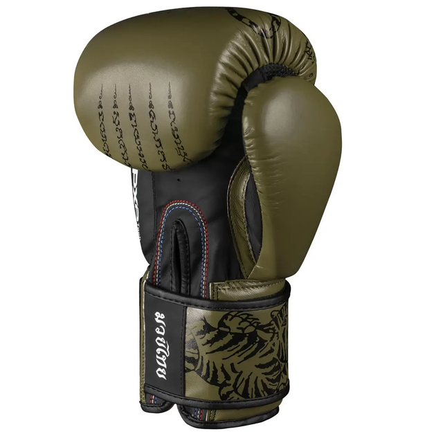 Рукавички боксерські з бинтами Phantom Muay Thai розмір 10 унцій, зелені - изображение 3
