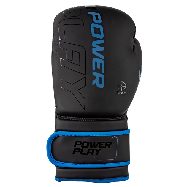 Рукавички боксерські PowerPlay 3024 Ultra Mat розмір 12 унцій, чорно-сині - изображение 5