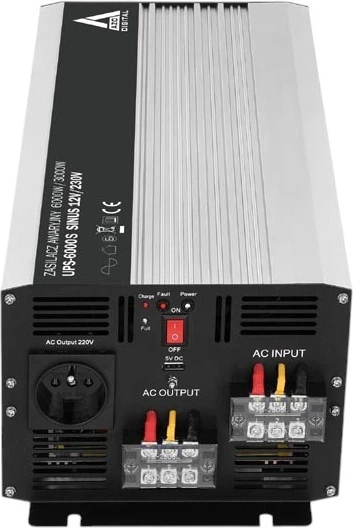 ДБЖ AZO Digital UPS-6000S Sinus 3000Вт/6000ВА (AZO00D1328) - зображення 4