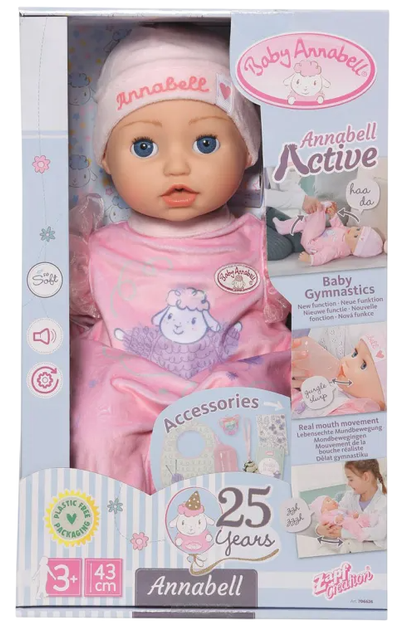 Інтерактивна лялька Baby Annabell Моя Маленька Крихітка 43 см з аксесуарами (706626) - зображення 6