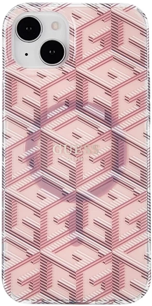 Панель Guess IML GCube MagSafe для Apple iPhone 15/14/13 Pink (3666339221980) - зображення 2