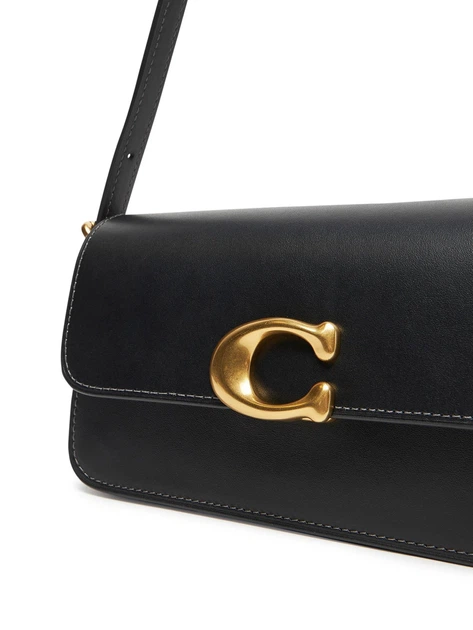 Женская кожаная сумка Coach Zoe Shoulder Bag, черная - Фото 3 Женская кожаная сумка Coach Zoe Shoulder Bag, черная - изображение 3