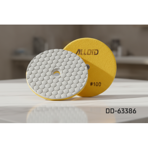 Alloid Pro. Круг алмазный шлифовальный на липучке HEXAGON 100 мм, зерно 100 - Фото 3 Alloid Pro. Круг алмазный шлифовальный на липучке HEXAGON 100 мм, зерно 100 - изображение 3