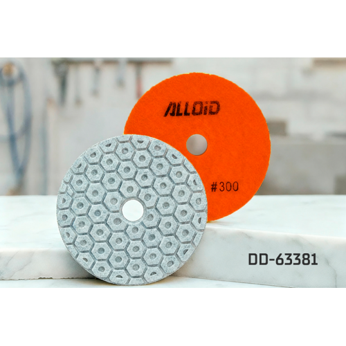Alloid Pro. Круг алмазный шлифовальный на липучке COMBS 100 мм, зерно 300 - изображение 3
