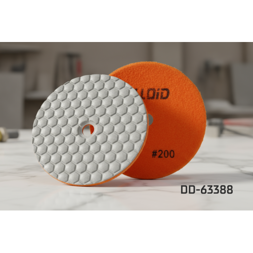 Alloid Pro. Круг алмазный шлифовальный на липучке HEXAGON 100 мм, зерно 200 - Фото 3 Alloid Pro. Круг алмазный шлифовальный на липучке HEXAGON 100 мм, зерно 200 - изображение 3