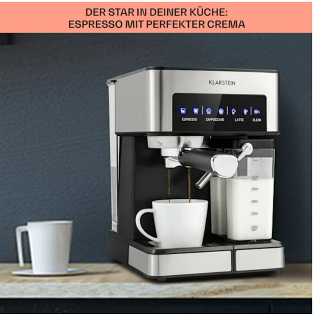 Кавоварка Arabica Comfort 1350W 20 бар 1.8л сенсорна панель управління - зображення 2