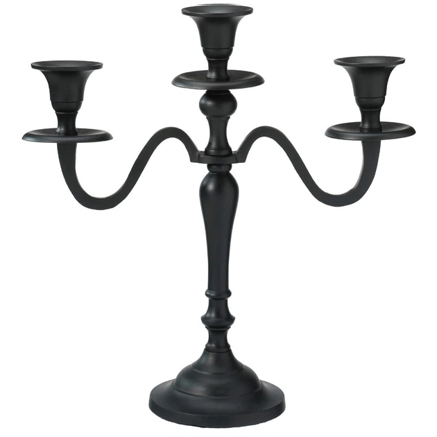 Świecznik Home & Styling Collection 30 cm Czarny (8721037589512) - obraz 2