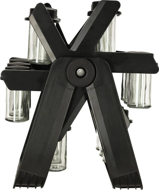 Organizer na przyprawy Excellent Houseware z 18 pojemniczkami szklanymi (5903039745223) - obraz 2