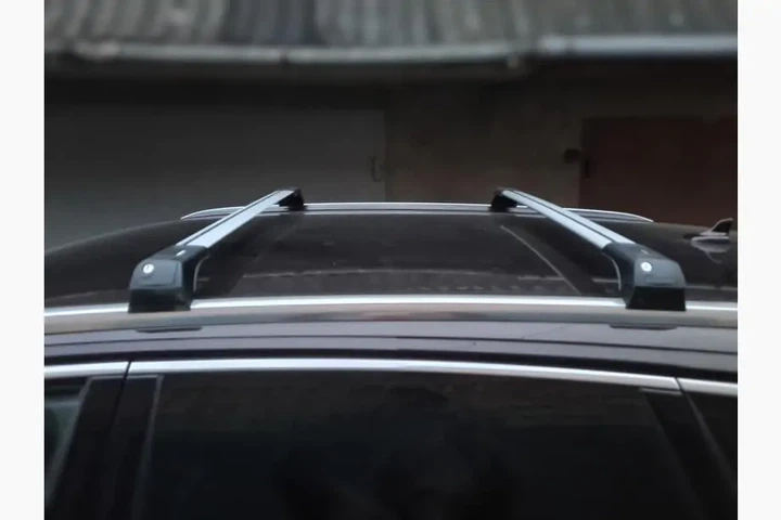 Поперечные рейлинги Skybar (2 шт) Черные для Audi Q7 2015 и новее - изображение 4