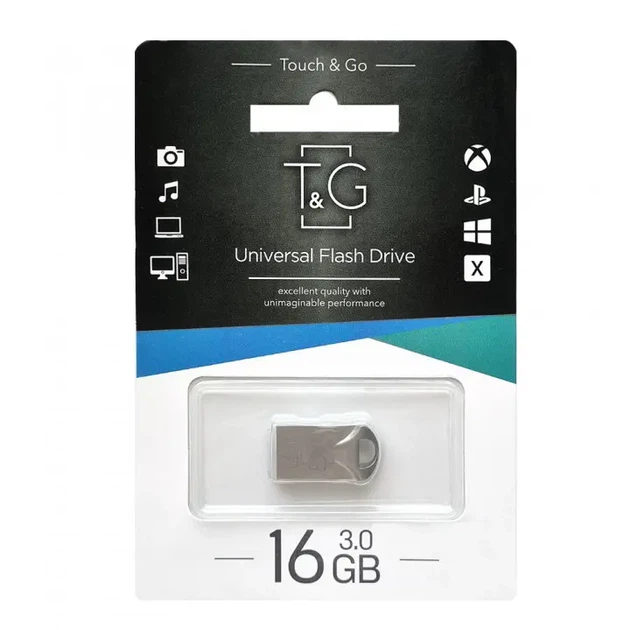Флешка T&G 106 16GB USB 3.0 металева - изображение 2