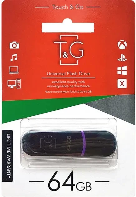 Флеш-драйв T&G 012 Jet series 64GB Black - изображение 2