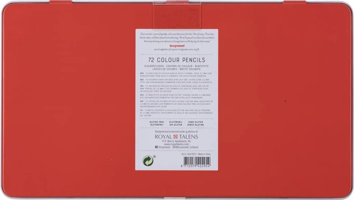 Zestaw kolorowych kredek Bruynzeel Expression 72 szt. (8712079424954) - obraz 3