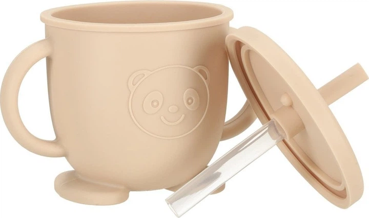 Набір посуду для годування дітей Ikonka бежевий 8 елементів (5903039751132) - зображення 9
