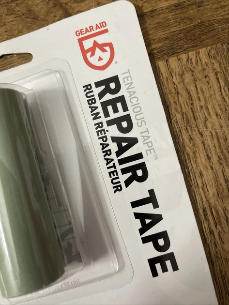 Ремонтна стрічка Gear Aid by McNett Tenacious Repair Tape green 7.5 cm x 50 cm - зображення 3