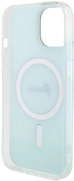 Панель Guess IML Iridescent MagSafe для Apple iPhone 15/14/13 Turquoise (3666339154929) - зображення 7