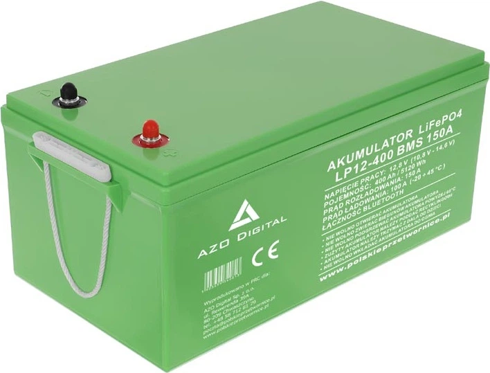 Акумуляторна батарея AZO Digital LiFePO4 LP12-400 12.8V 400Ah Bluetooth (AZO00D1363) - зображення 2