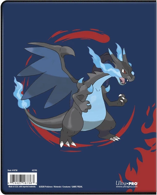 Album na karty Ultra Pro Pokémon - 9-Pocket Portfolio - Mega Charizard X Y (0074427167356) - obraz 2