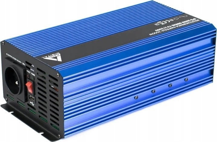 Przetwornica samochodowa AZO Digital IPS-2000S 2000W czysta sinusoida 48-230V DC-AC (AZO00D1323) - obraz 2