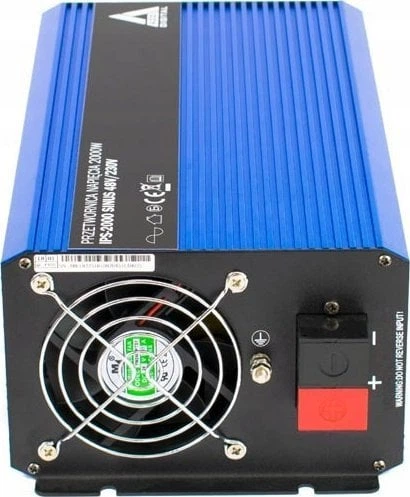 Przetwornica samochodowa AZO Digital IPS-2000S 2000W czysta sinusoida 48-230V DC-AC (AZO00D1323) - obraz 3