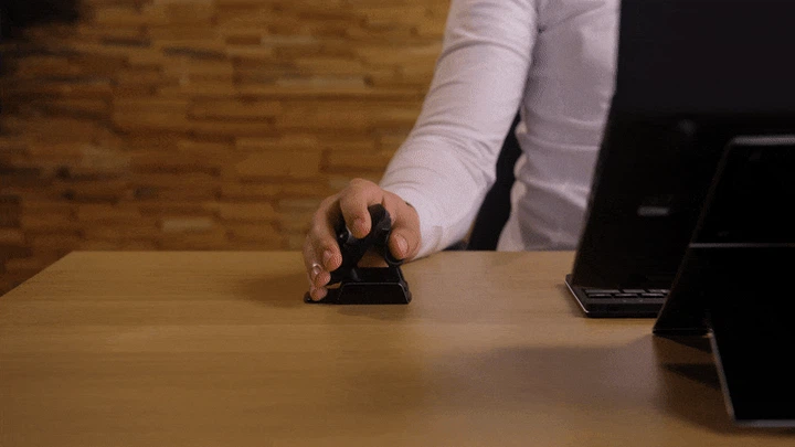 Mysz R-Go Tools Twister Ambidexter Mouse Bezprzewodowa/Bluetooth Black (RGOTWBMWLBL) - obraz 11