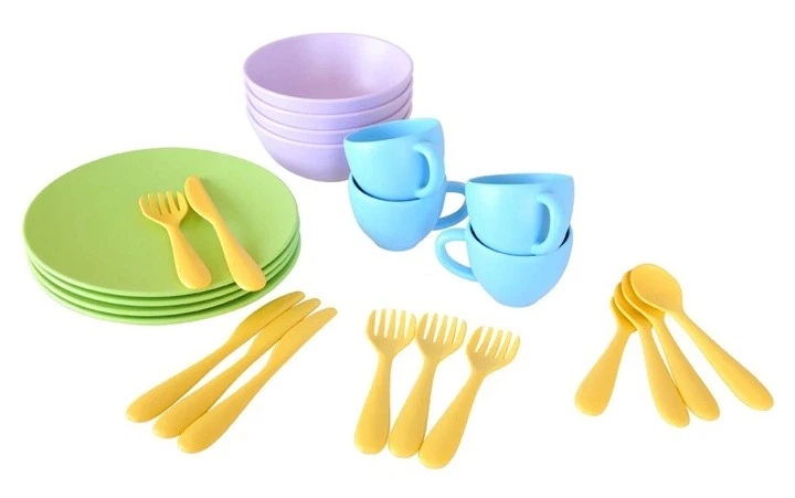 Zestaw do zabawy Green Toys obiadowy 24 elementy DSH01R (0793573640529) - obraz 2