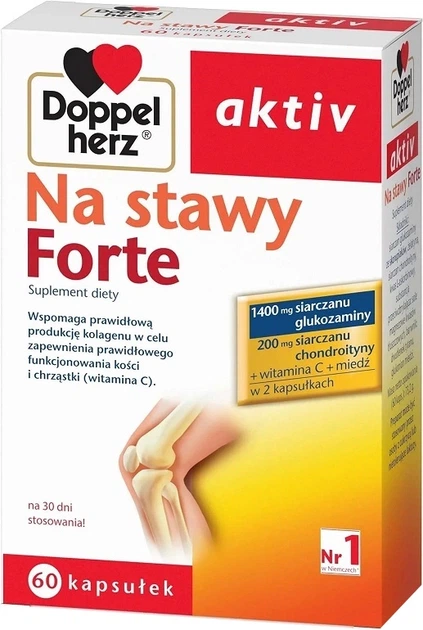 Suplement diety Doppelherz Aktiv Na stawy Forte 60 kapsułek (4009932578744) - obraz 1
