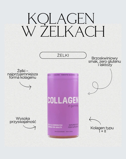 Suplement diety Noble Health Kolagen w żelkach 300 g (5906630600328) - obraz 2