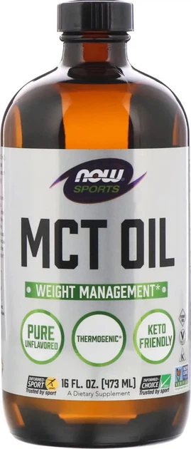 Suplement diety Now Foods MCT Oil 473 ml (733739022110) - obraz 1