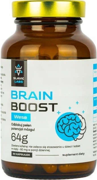 Дієтична добавка Slavic Labs BrainBoost 2.0 Wese 90 капсул (5905440016510) - зображення 1