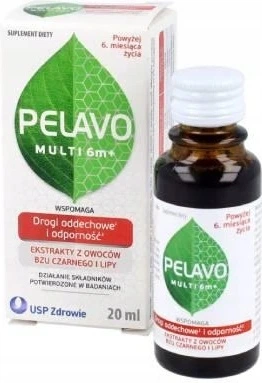 Дієтична добавка USP Zdrowie Pelavo Multi 6m+ в краплях 20 мл (5903031285970) - зображення 2