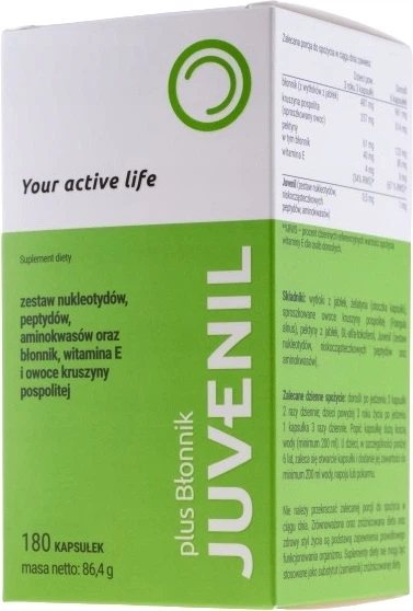 Дієтична добавка Juvenil Plus Клітковина 180 капсул (8594200000073) - зображення 1