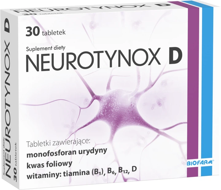 Suplement diety BioFarm Neurotynox D 30 tabletek (5907695218916) - obraz 1