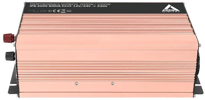 Przetwornica AZO Digital SINUS IPS-2000S 2000W DUO 12 VDC / 24 VDC / 230 VAC (AZO00D1197) - obraz 5