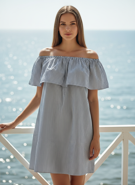 Платье inDresser XS Синий (IN-46000-Blue) - Фото 6 Платье inDresser XS Синий (IN-46000-Blue) - изображение 6