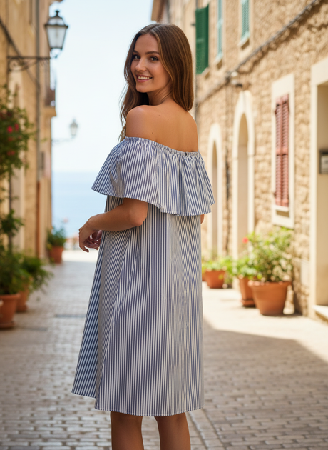 Платье inDresser XS Синий (IN-46000-Blue) - Фото 8 Платье inDresser XS Синий (IN-46000-Blue) - изображение 8