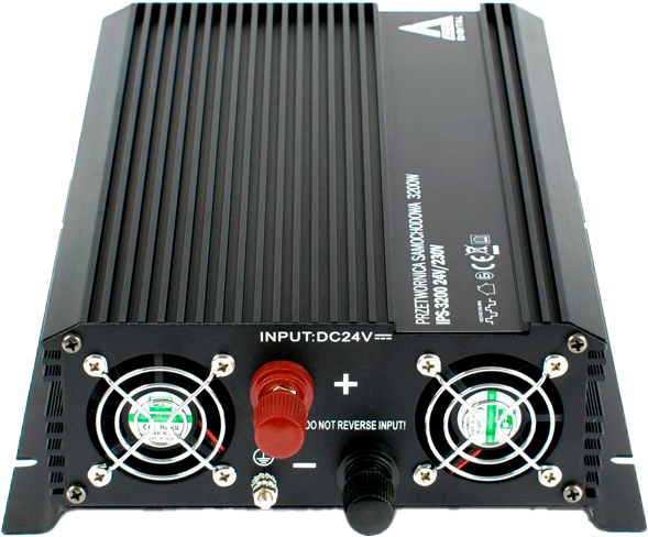 Przetwornica samochodowa AZO Digital IPS-3200 3200W ze zmodyfikowaną falą sinusoidalną 24-230V DC-AC (AZO00D1121) - obraz 3