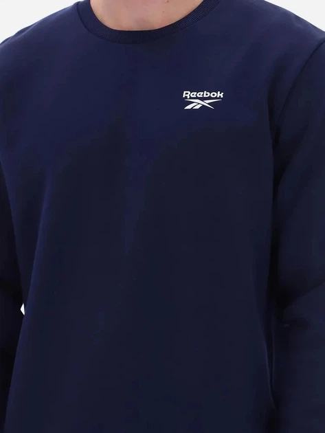Світшот чоловічий Reebok Kai Small Logo Crewneck Swe 100240741 L Темно-синій (1200175386995) - зображення 5