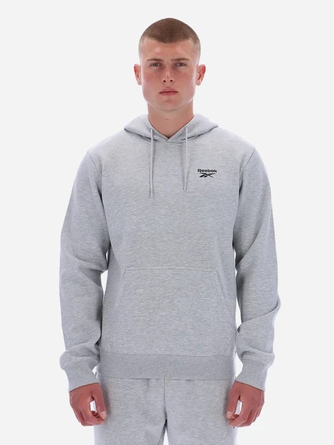 Bluza z kapturem męska Reebok Noah Small Logo Hood 100240569 M Jasnoszara (1200175334552) - obraz 1