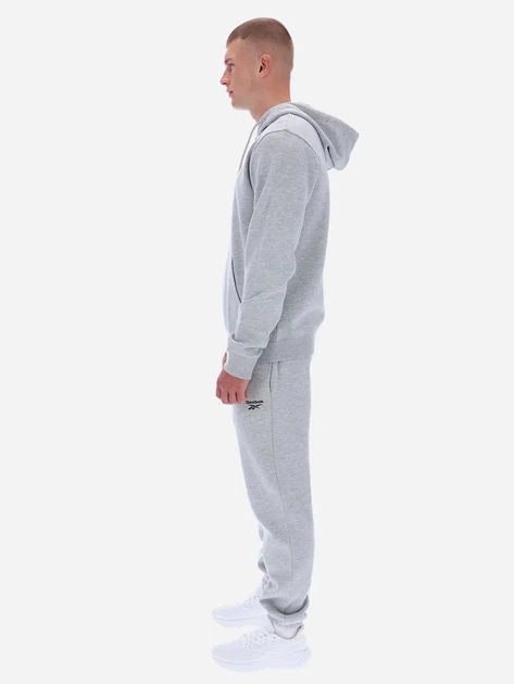 Худі чоловіче Reebok Noah Small Logo Hood 100240569 L Світло-сіре (1200175334569) - зображення 3