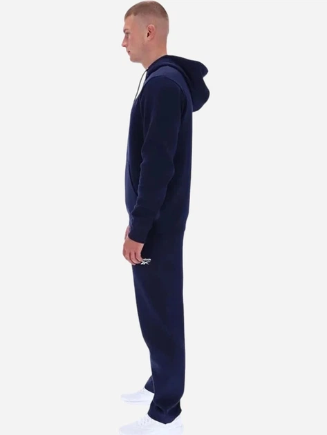 Bluza męska z kapturem Reebok Noah Small Logo Hoody 100240568 XL Granatowa (1200175334309) - obraz 3