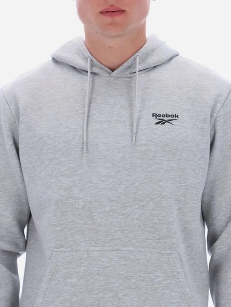 Худі чоловіче Reebok Noah Small Logo Hood 100240569 L Світло-сіре (1200175334569) - зображення 4
