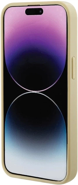 Панель Guess Saffiano MagSafe для Apple iPhone 15/14/13 Gold (3666339156046) - зображення 5